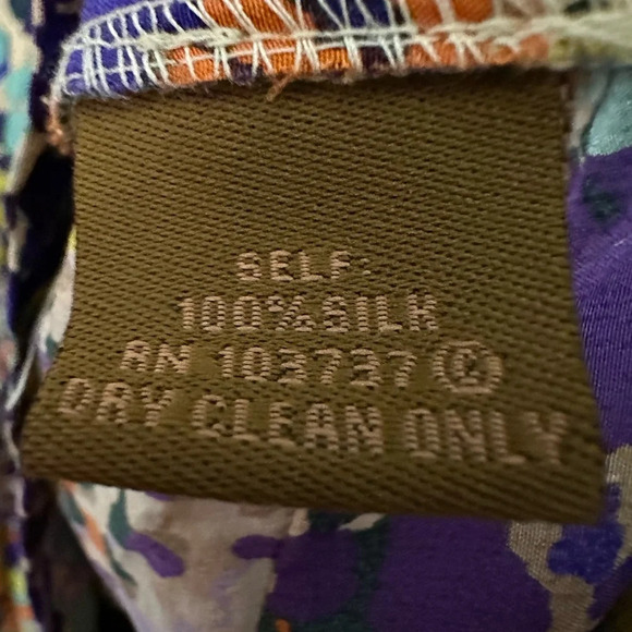 Ali Ro Silk Mini Dress Size 8 All Over Print Colorful Racerback Sleeveless - Picture 4 of 4